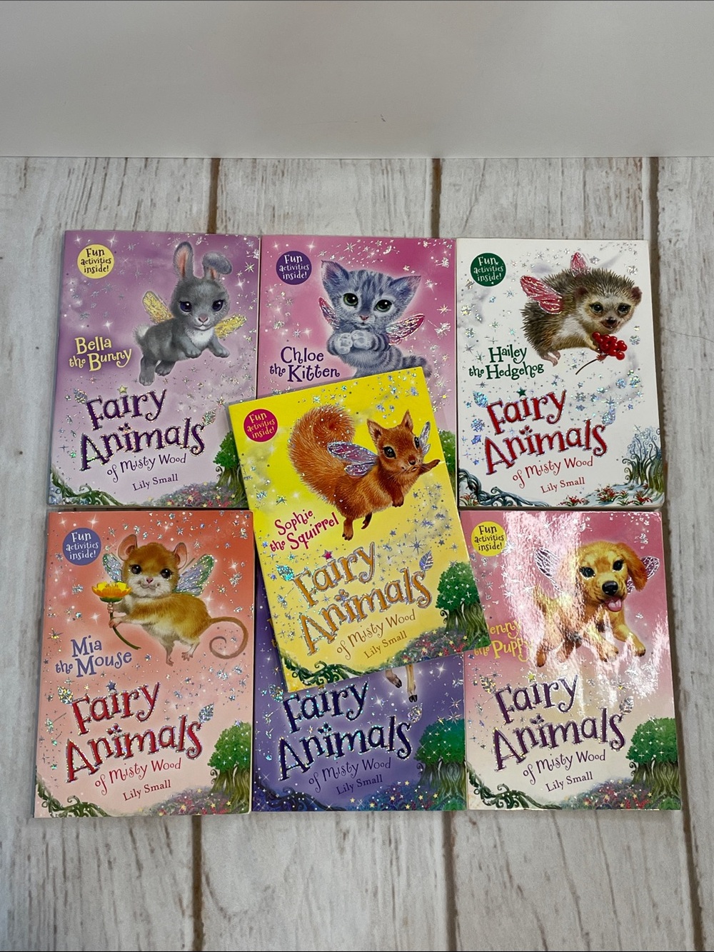 Fairy Animals 7 Book Set - Puppy Squirrel Mouse Bunny Kitten Hedgehog Deer